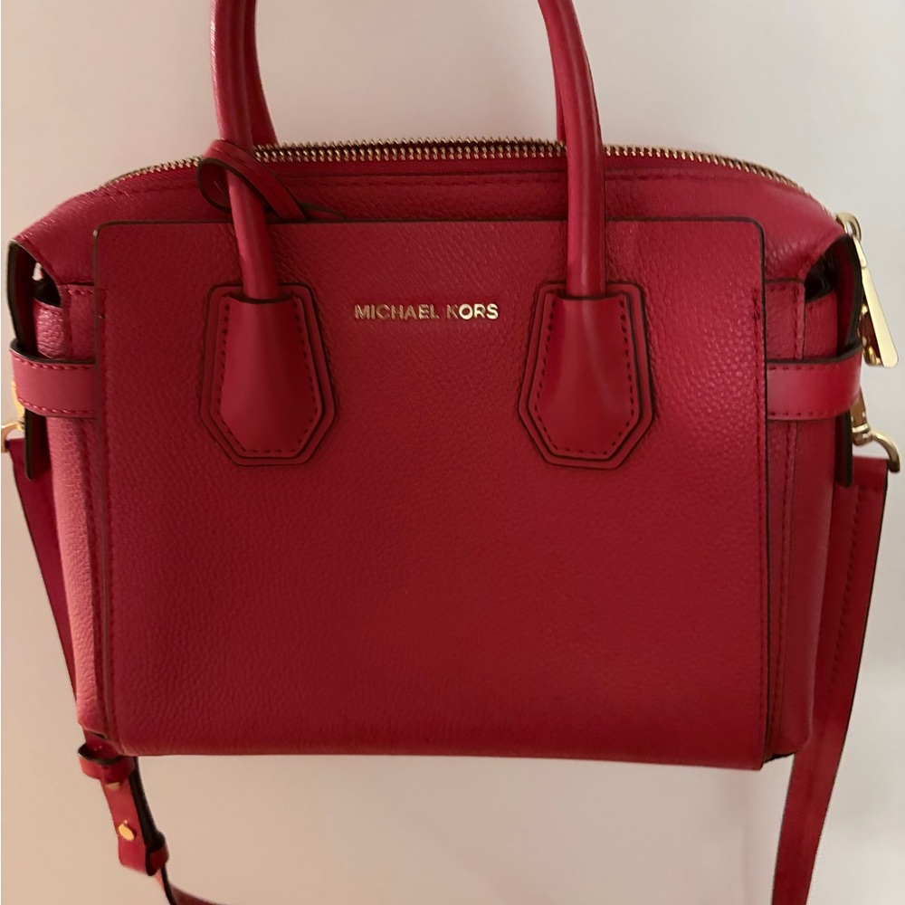 Michael Kors Cherry Red Satchel